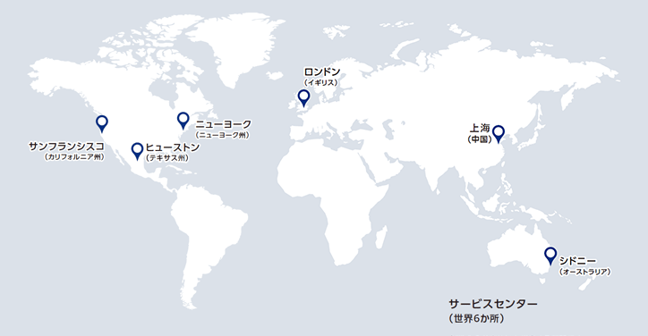 海外拠点にも日本語スタッフを配置